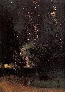 James Abbott McNeil Whistler Nocturne in Black and Gold The Falling Rocket France oil painting artist